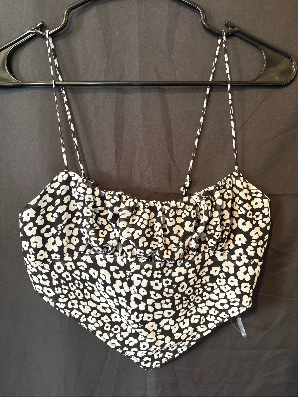 Leopard HYFVE Tie-Back Handkerchief Tank Top